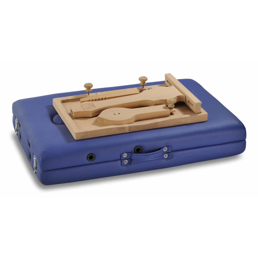Kit per shirodara MiniDrhoni portatile in legno di faggio completo di ciotola dhara con rubinetto